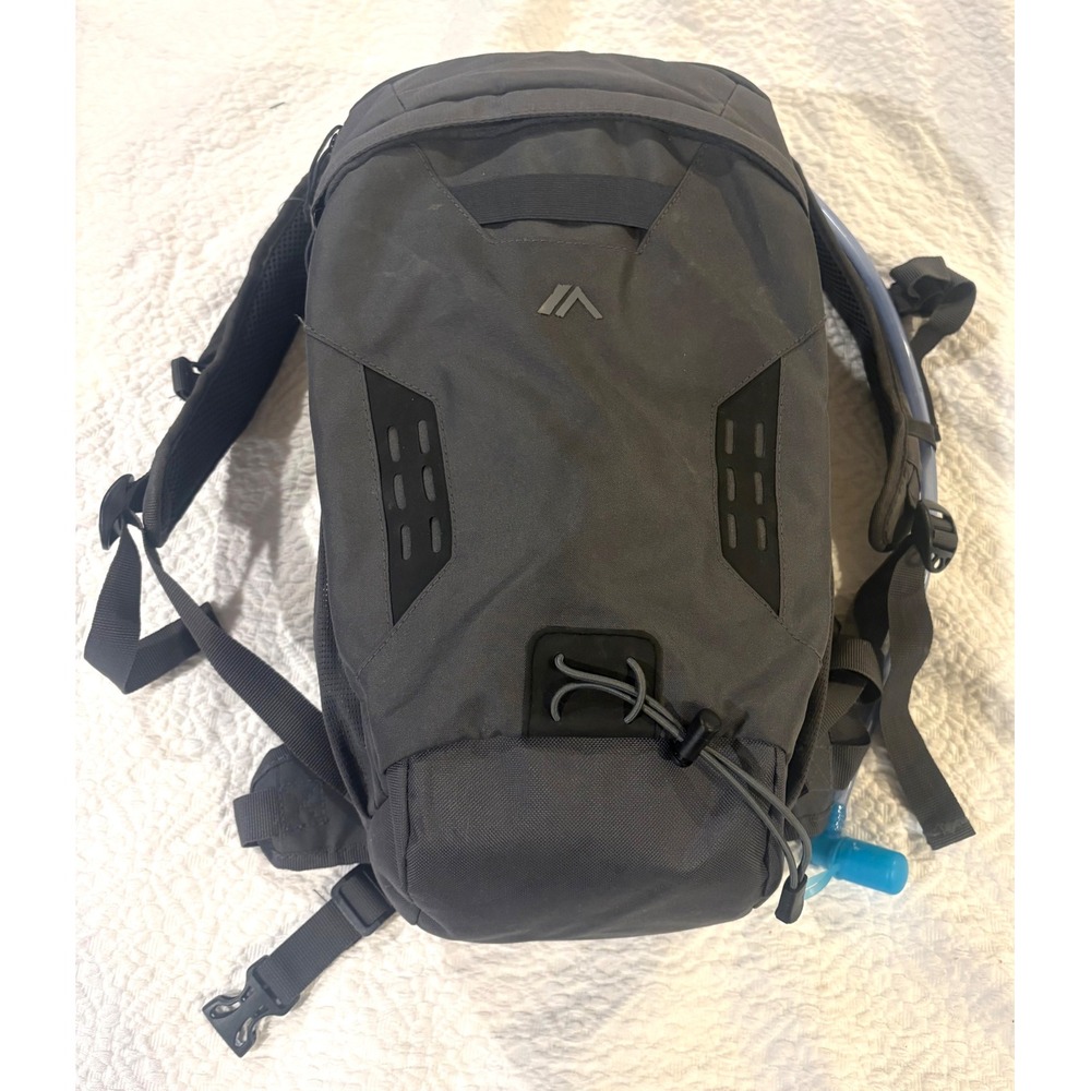 Quest Hydration Backpack Gray Hiking Daypack with Water Reservoir Bladder